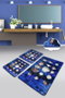 Mijölnir Seashell Juego de alfombrillas de baño Multicolor
